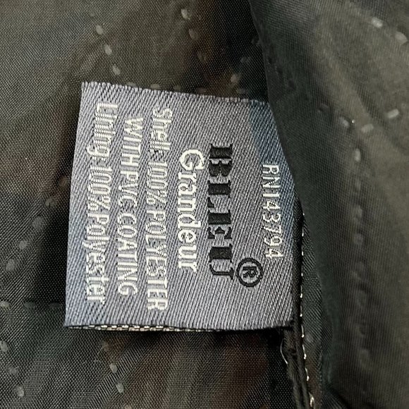 Bleu Grandeur Faux Leather Moto Jacket - Picture 5 of 11